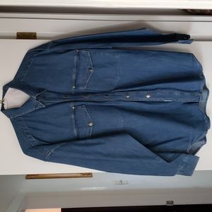 VINTAGE VERSACE DENIM COUTURE SHIRT XL